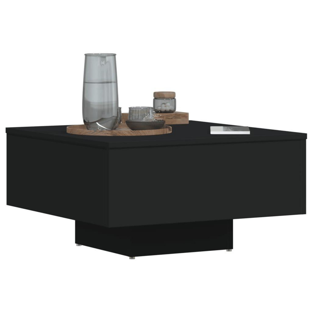 VIDAXL Table basse noir 60x60x31,5 cm bois d'ingenierie