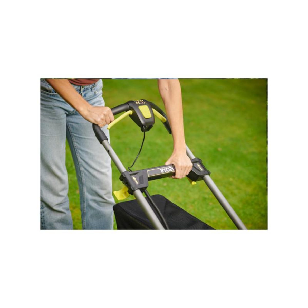 Ryobi Tondeuse poussée RYOBI 18V Brushless - coupe 40cm - 1 batterie 5,0Ah - 1 chargeur rapide - RY18LMX4