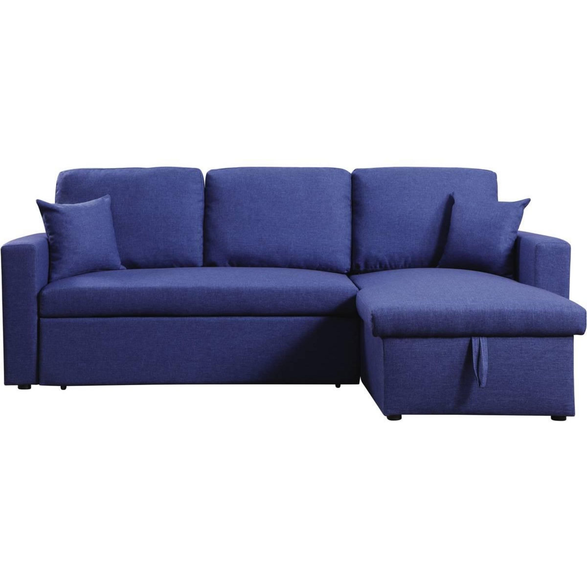 Habitat et Jardin Canapé d'angle convertible/ réversible avec coffre  Alain  - 3 places - Bleu