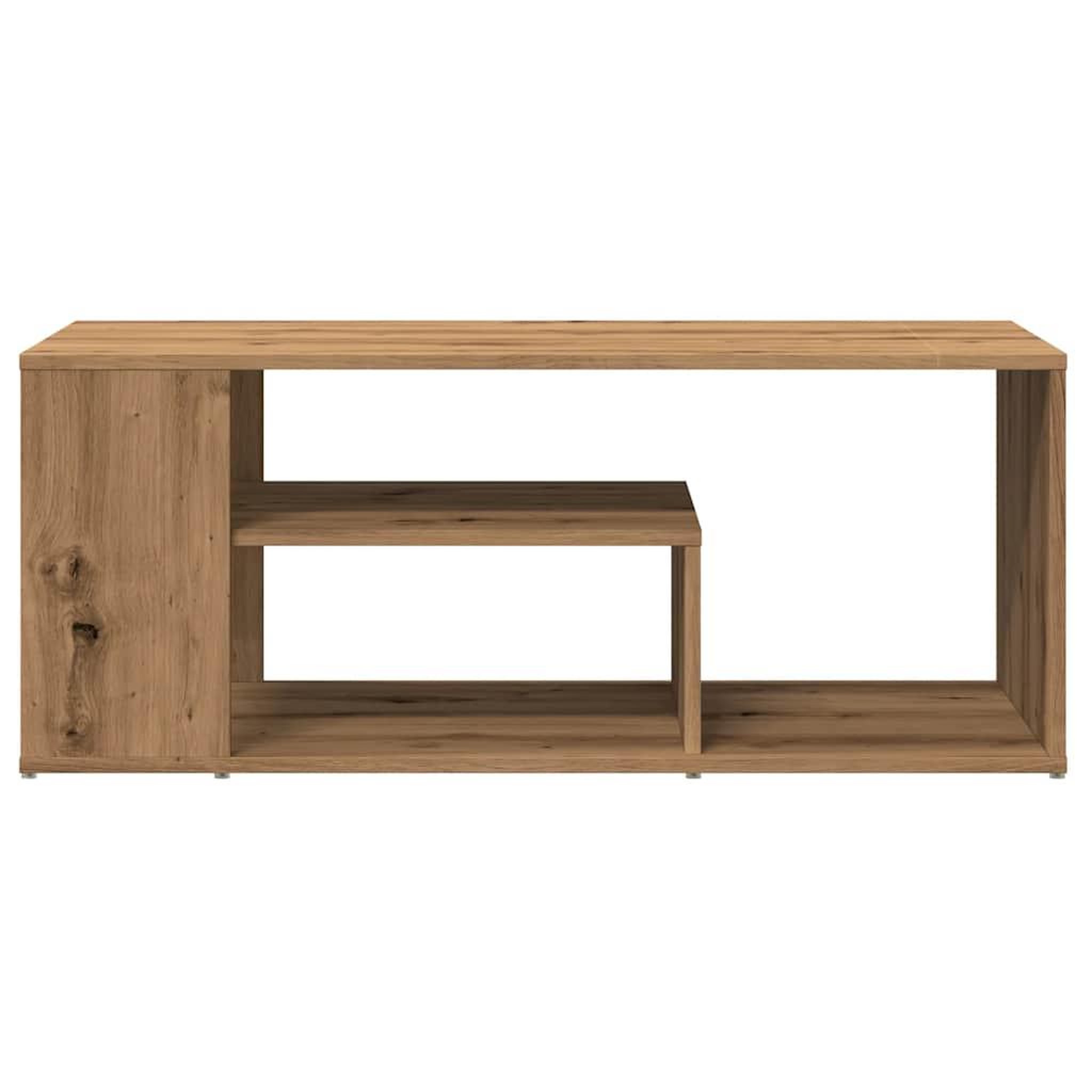 Voir la diapositive 4 : VIDAXL Table d'appoint chene artisanal 100x50x40 cm bois d'ingenierie