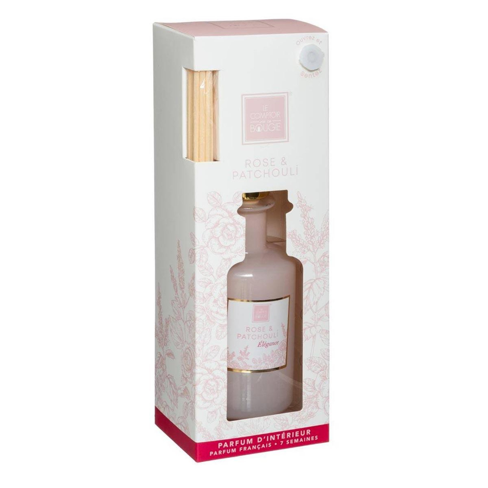 Voir la diapositive 2 : COMPTOIR DE LA BOUGIE Diffuseur de parfum  mael  200ml rose & patchouli