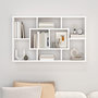 Voir la diapositive 3 : VIDAXL Etagere murale Blanc brillant 85x16x52,5 cm Bois d'ingenierie