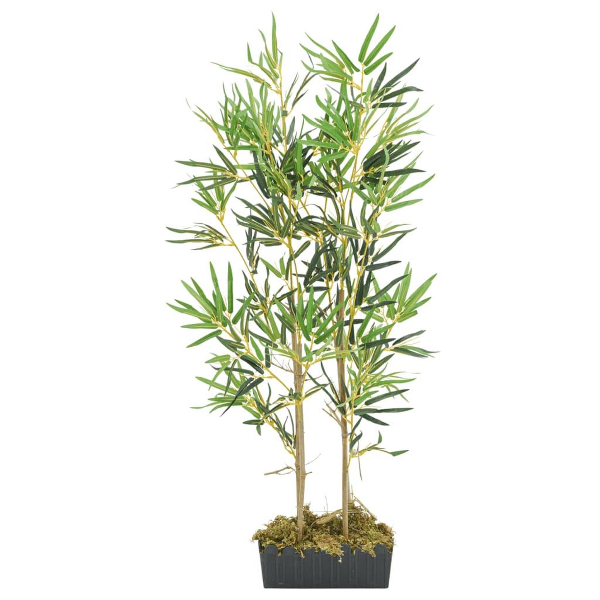 Voir la diapositive 2 : VIDAXL Bambou artificiel 552 feuilles 120 cm vert