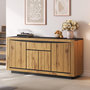 Voir la diapositive 4 : MERAX Buffet 4 porte(s) 1 tiroir(s) - 140 cm naturel mdf