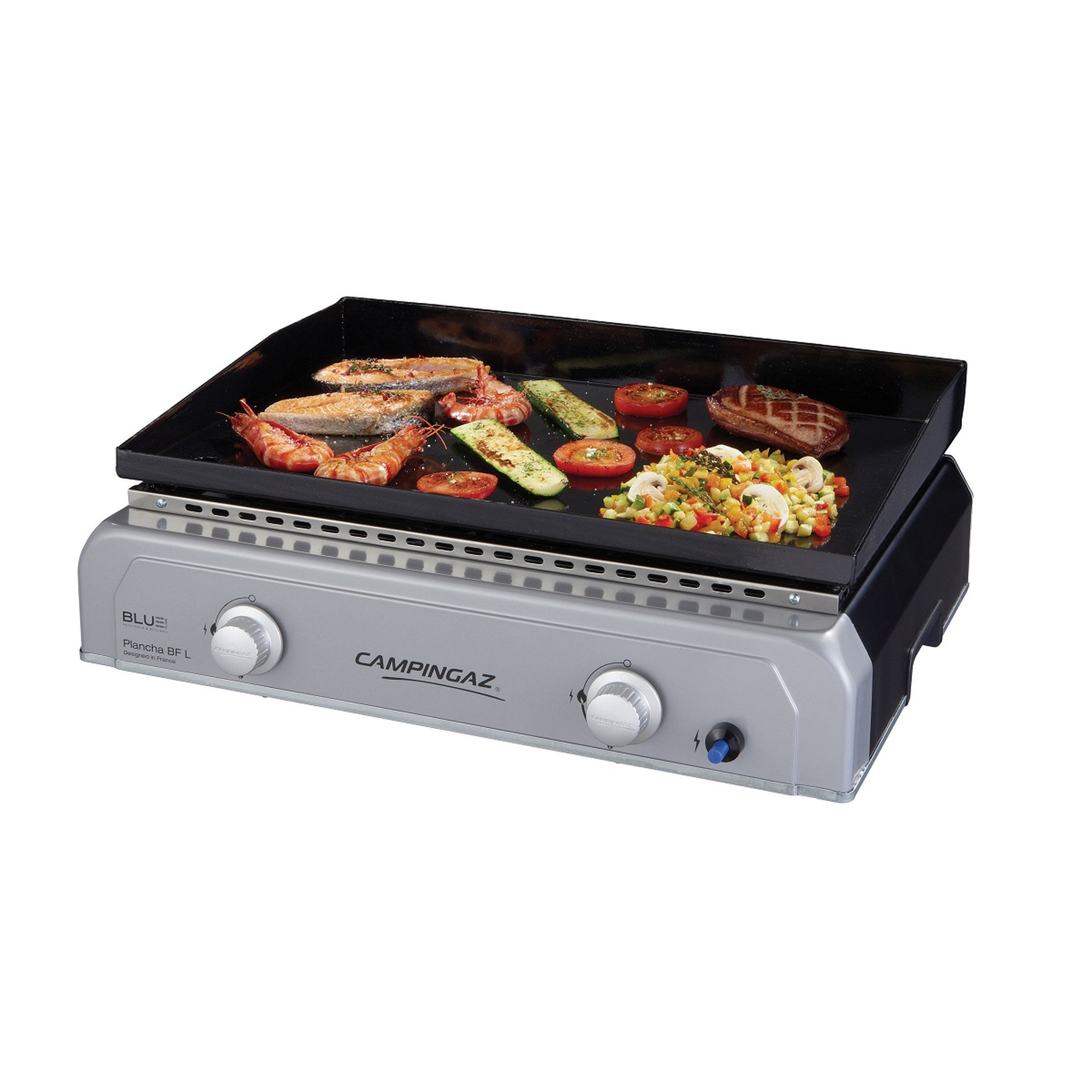 Voir la diapositive 2 : CAMPINGAZ Plancha gaz BLUE FLAME