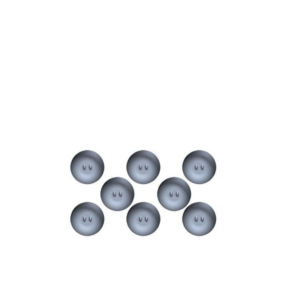 CENTRALE BRICO Lot de 8 patins adhésifs alvéolé eur, SCOTCH, diam.19 mm, gris