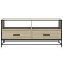 Voir la diapositive 5 : VIDAXL Table basse chene sonoma 100x50x45cm bois d'ingenierie et metal