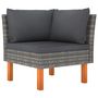 Voir la diapositive 4 : VIDAXL Salon de jardin 7 pcs avec coussins Resine tressee Gris