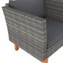 Voir la diapositive 5 : VIDAXL Canape de jardin Resine tressee et bois d'eucalyptus massif