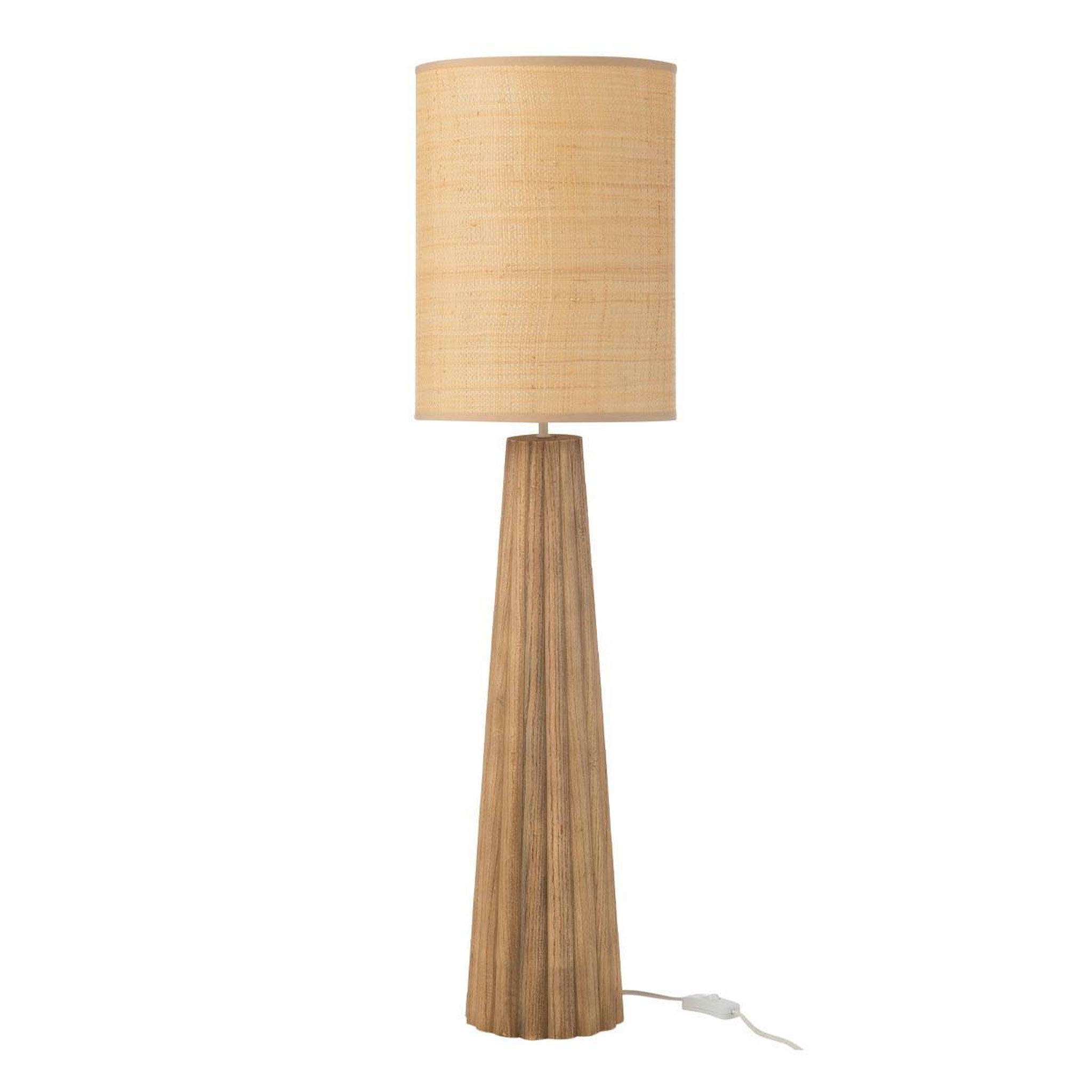 J-LINE Lampe à poser parapluie en bois  ailanthus  100cm naturel