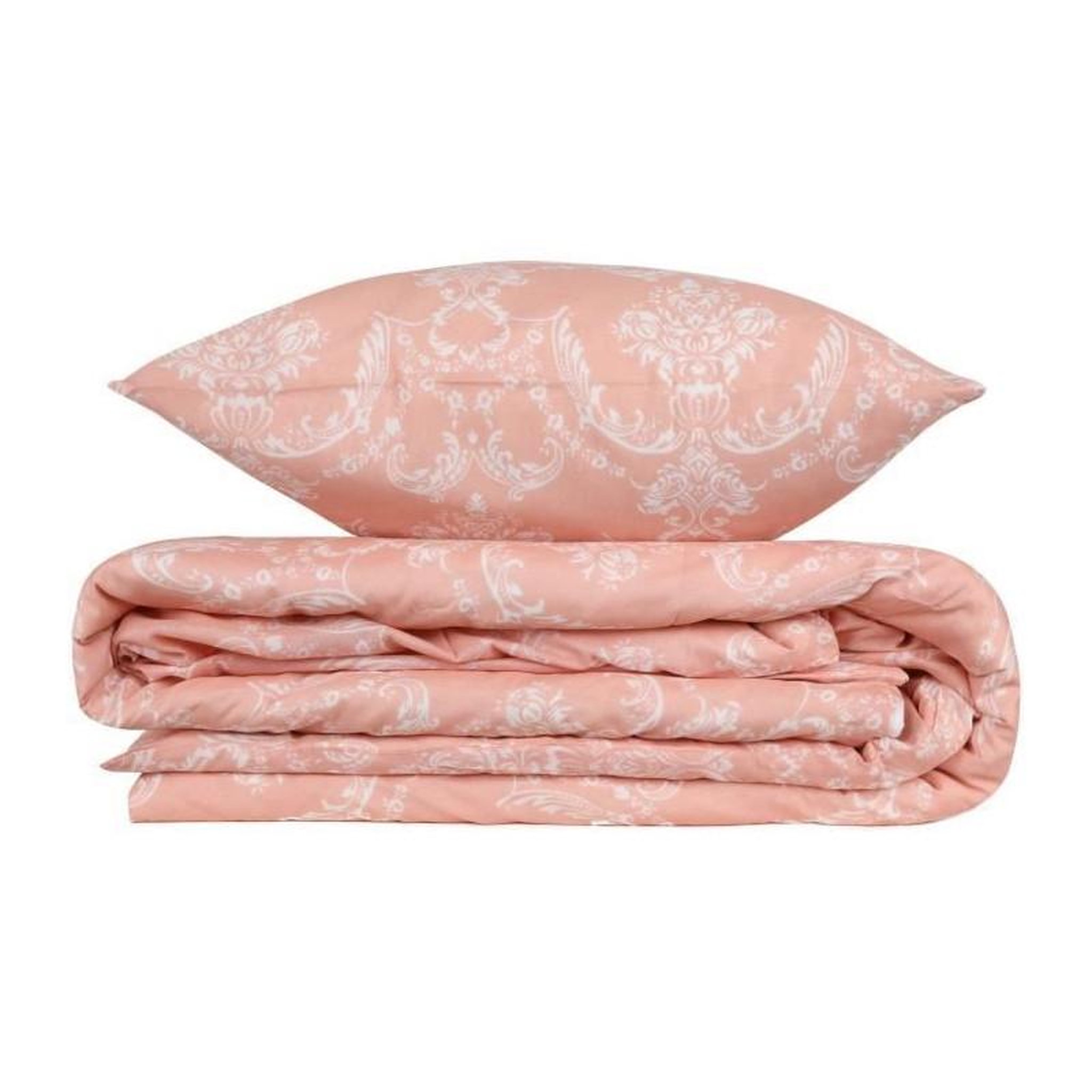Voir la diapositive 3 : GENERIQUE Parure de lit - 1 housse de couette 220 x 240 cm + 2 taies d'oreiller 60 x 60 cm - 65% coton, 35% polyester - Poudre