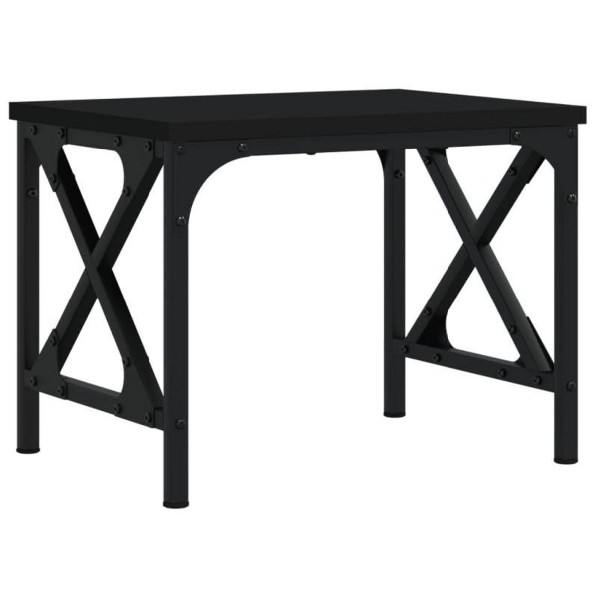 VIDAXL Support d imprimante noir 40x30x31 cm bois d ingénierie