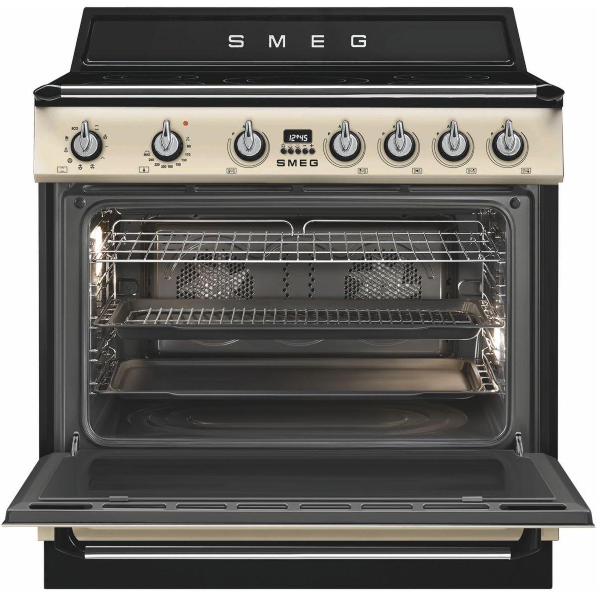 Voir la diapositive 3 : SMEG Piano de cuisson induction tr90imp
