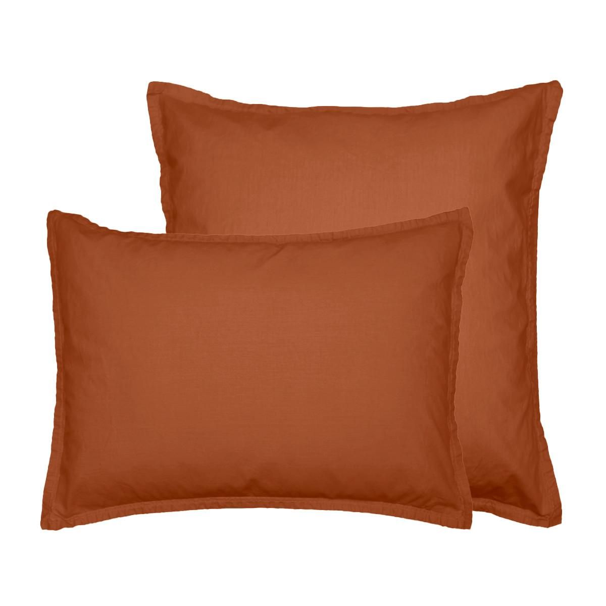 Sensei Maison Lot de 2 taies d'oreiller en flanelle de coton KLAPPEN