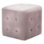 Voir la diapositive 2 : VIDAXL Tables de chevet 2 pcs Rose 30x30x30 cm Tissu velours