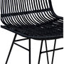 Voir la diapositive 4 : Paris Prix Chaise Design en Rotin  Caracas  88cm Noir