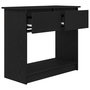 Voir la diapositive 5 : VIDAXL Table console avec tiroirs noir 85,5x38,5x74,5 cm
