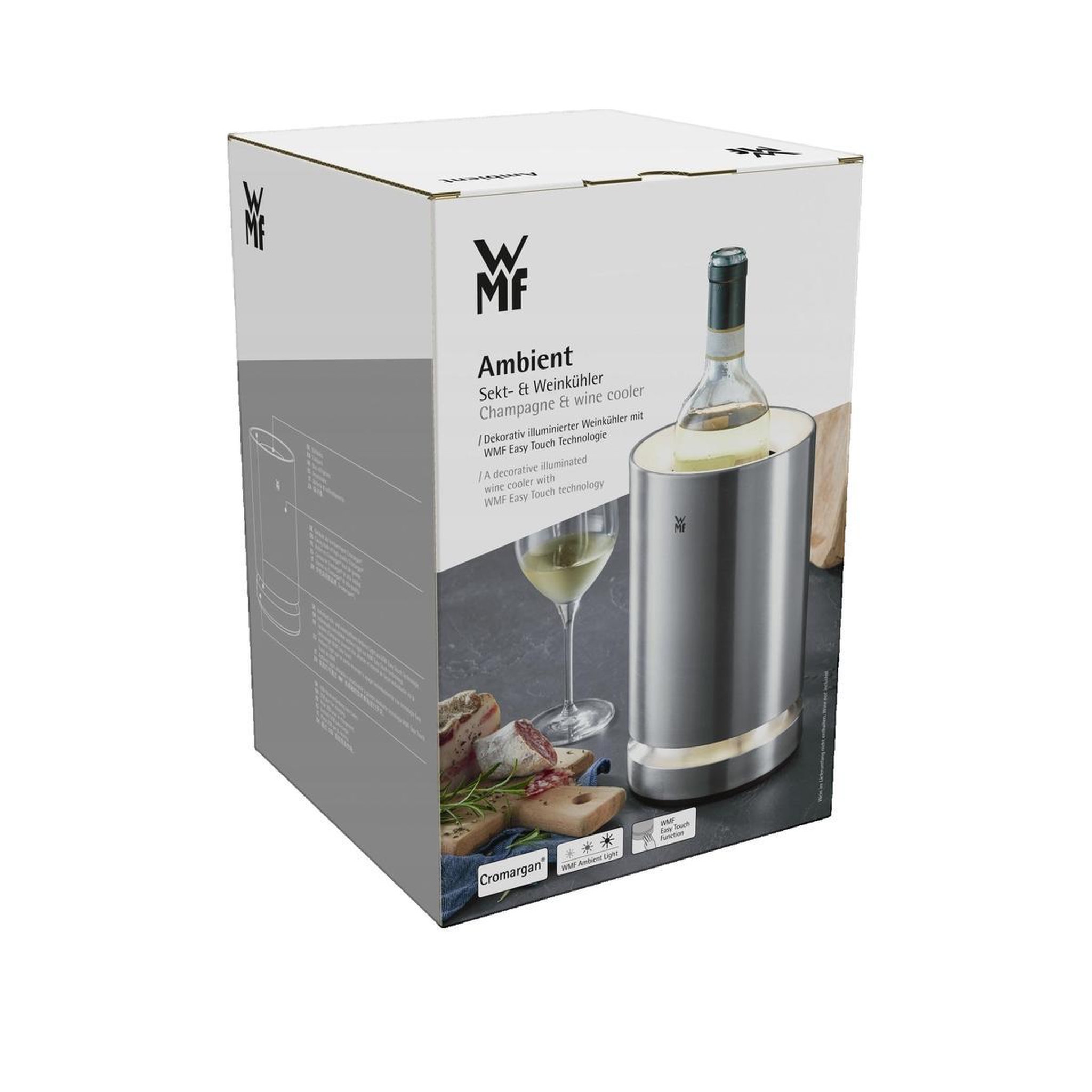 Voir la diapositive 2 : WMF Refroidisseur de vin WMF ambient 415400011 avec éclairage LED