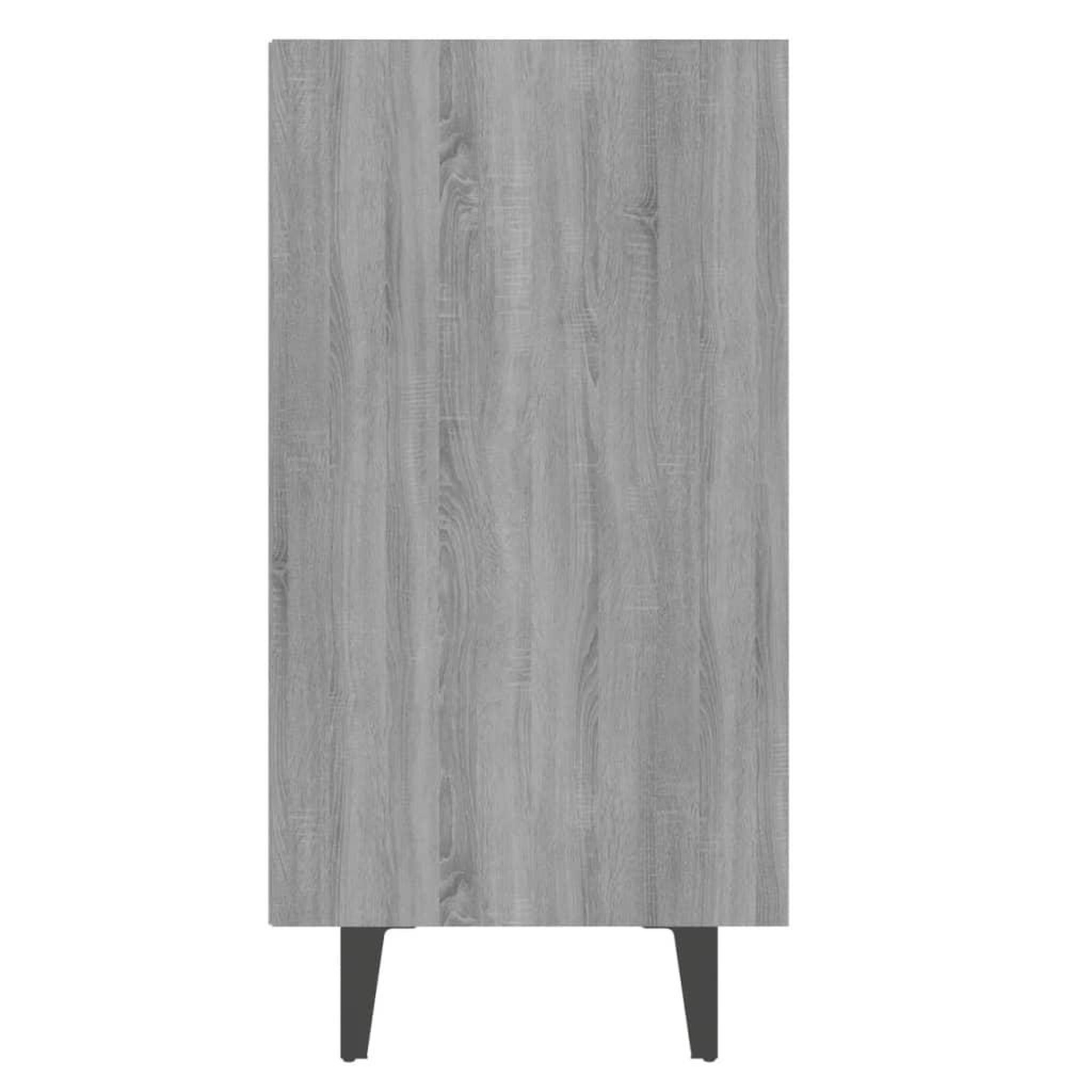 Voir la diapositive 5 : VIDAXL Buffet sonoma gris 103,5x35x70 cm bois d'ingenierie