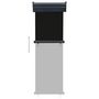 Voir la diapositive 5 : VIDAXL Auvent lateral de balcon 65x250 cm noir