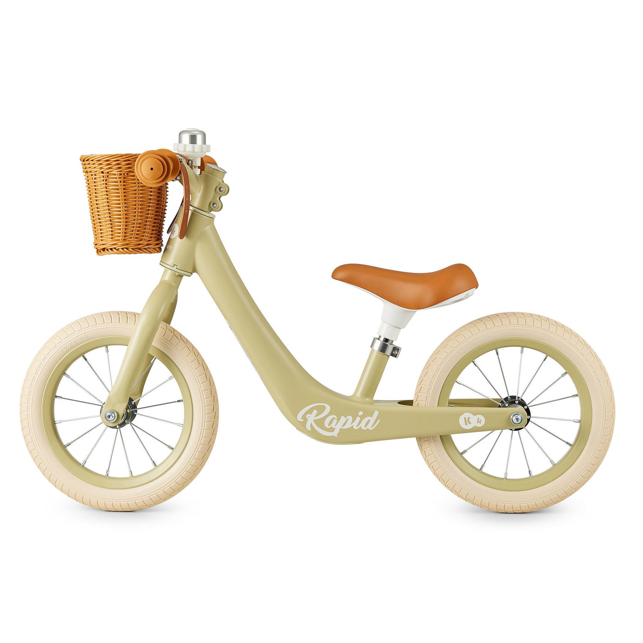 Voir la diapositive 5 : KINDERKRAFT Draisienne rétro - vélo d'équilibre avec panier et clochette