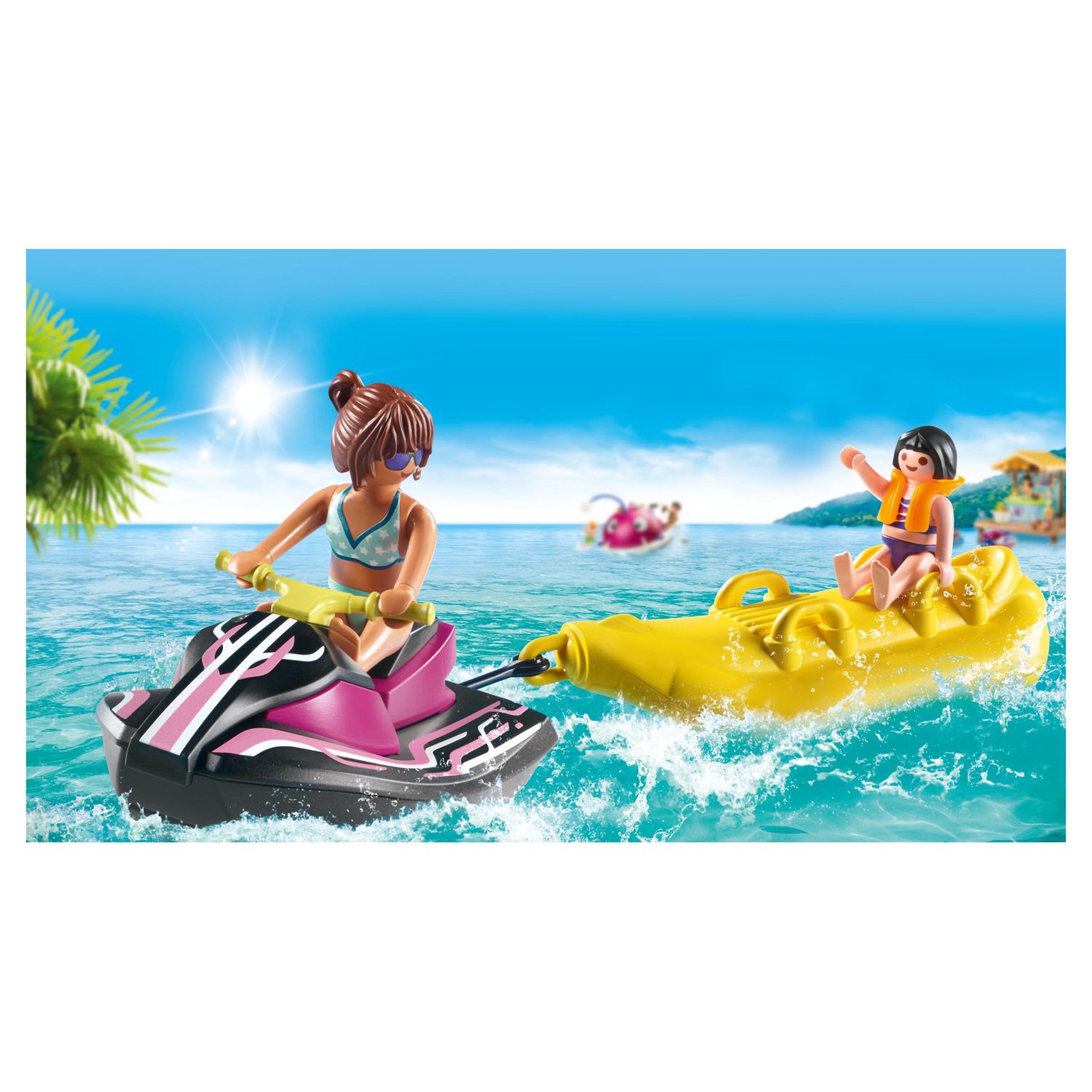 Voir la diapositive 5 : PLAYMOBIL 70906 - Family Fun - Starter Pack Scooter des mers et banane