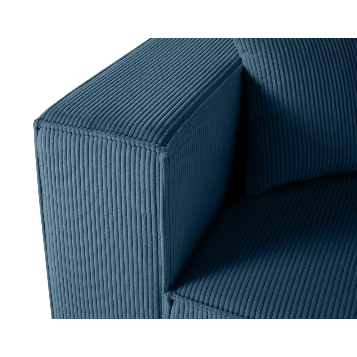LISA DESIGN Arty - module d'assise gauche - en velours côtelé