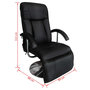 Voir la diapositive 6 : VIDAXL Fauteuil de massage Noir Similicuir