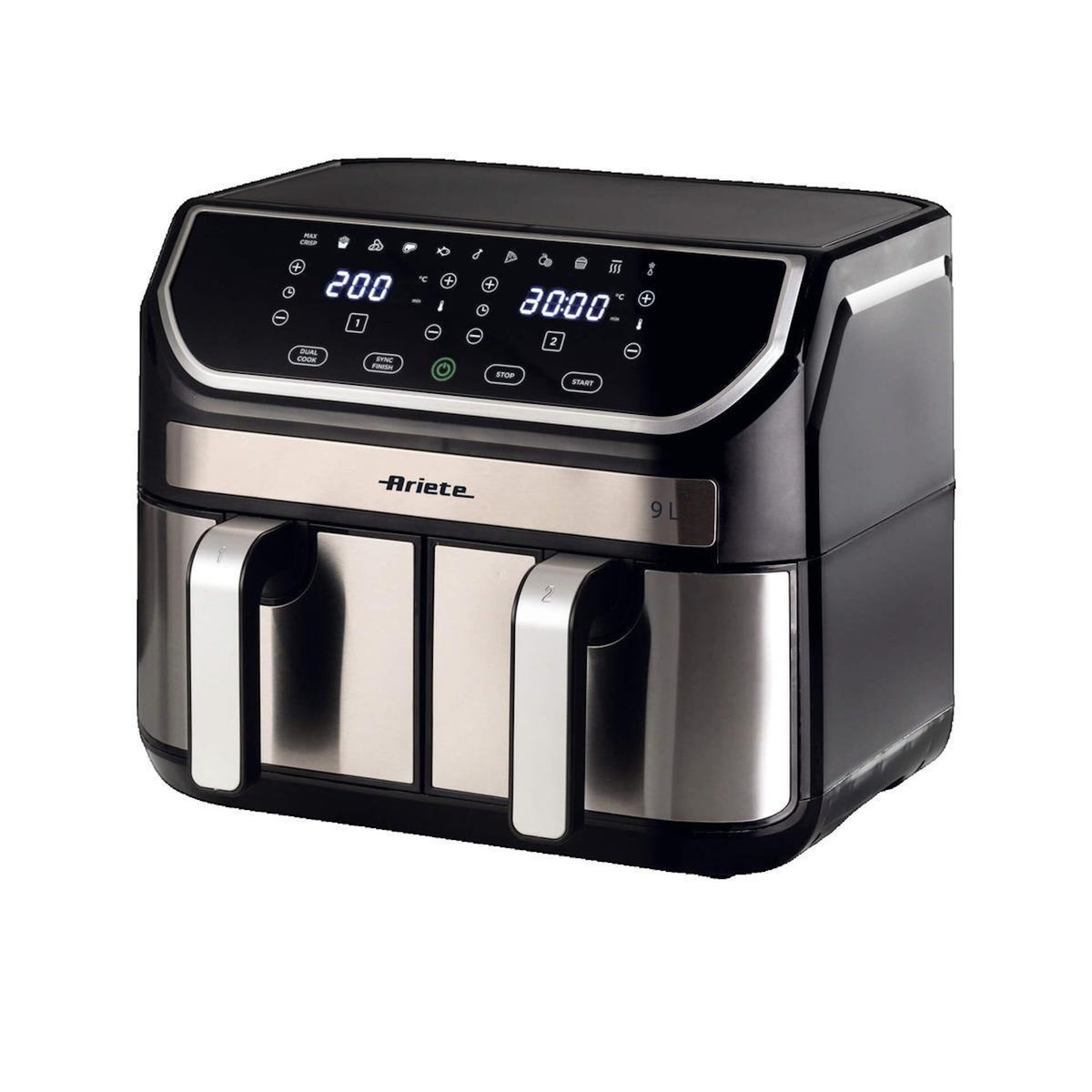 ARIETE Friteuse Ariete 4625/00 Noir et Argent à air chaud