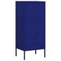 Voir la diapositive 2 : VIDAXL Armoire de rangement Bleu marine 42,5x35x101,5 cm Acier