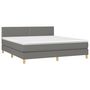 Voir la diapositive 4 : VIDAXL Sommier a lattes de lit et matelas et LED Gris fonce 180x200 cm