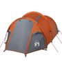 Voir la diapositive 4 : VIDAXL Tente de camping tunnel 2 personnes orange impermeable