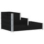 Voir la diapositive 2 : VIDAXL Lit sureleve a 3 niveaux noir 120x80 cm bois de pin massif