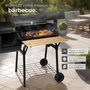 Voir la diapositive 3 : tectake Barbecue charbon 2 cuves avec thermomètre 3-en-1 pour grillades, fumage, cuisson, sur 2 roues noir