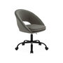 Voir la diapositive 1 : SWEEEK Chaise de bureau à roulettes en bouclettes, Pam, L 59 x P 60 x H 79 / 89cm