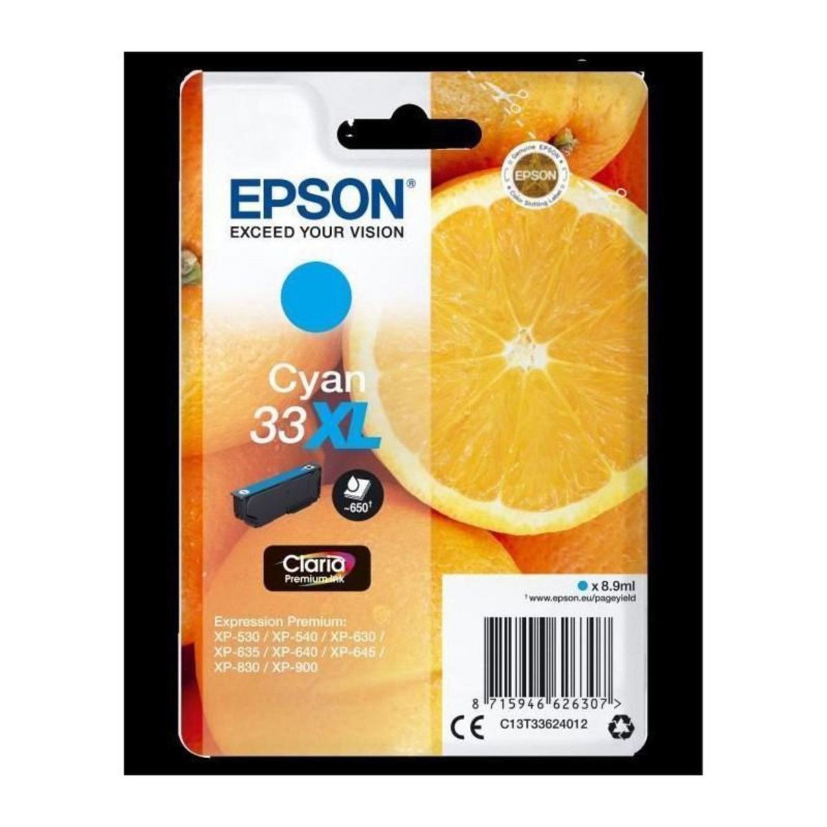 Epson EPSON Cartouche T3362 - Oranges - Cyan XL