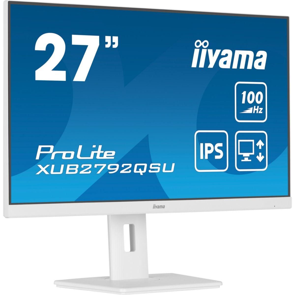 Iiyama Ecran PC PROLITE XUB2792QSU-W6 27'' Plat IPS