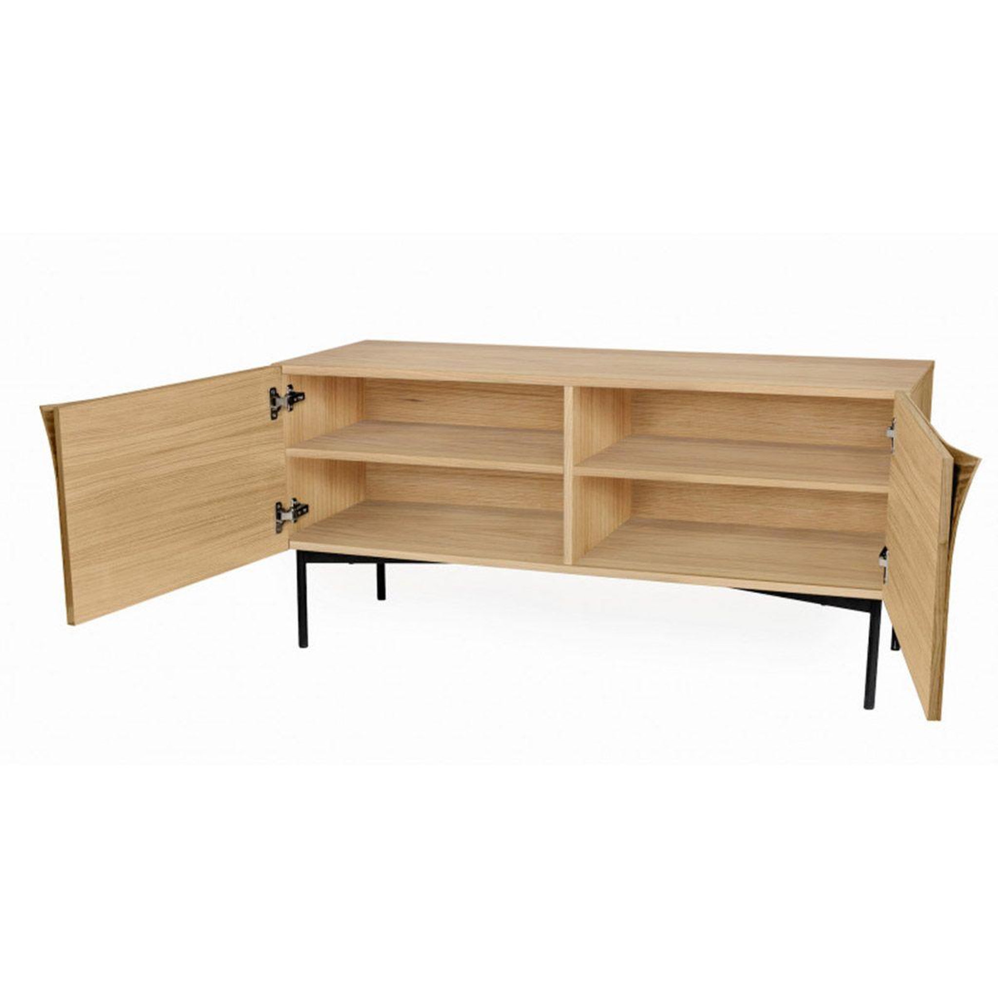Voir la diapositive 3 : Paris Prix Buffet 2 portes & 2 niveaux  plof  120cm chêne