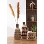 Voir la diapositive 4 : Paris Prix Vase Design Demi-Cercles  Jaisalmer  44cm Marron