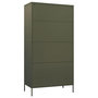 Voir la diapositive 5 : VIDAXL Garde-robe Vert olive 90x50x180 cm Acier