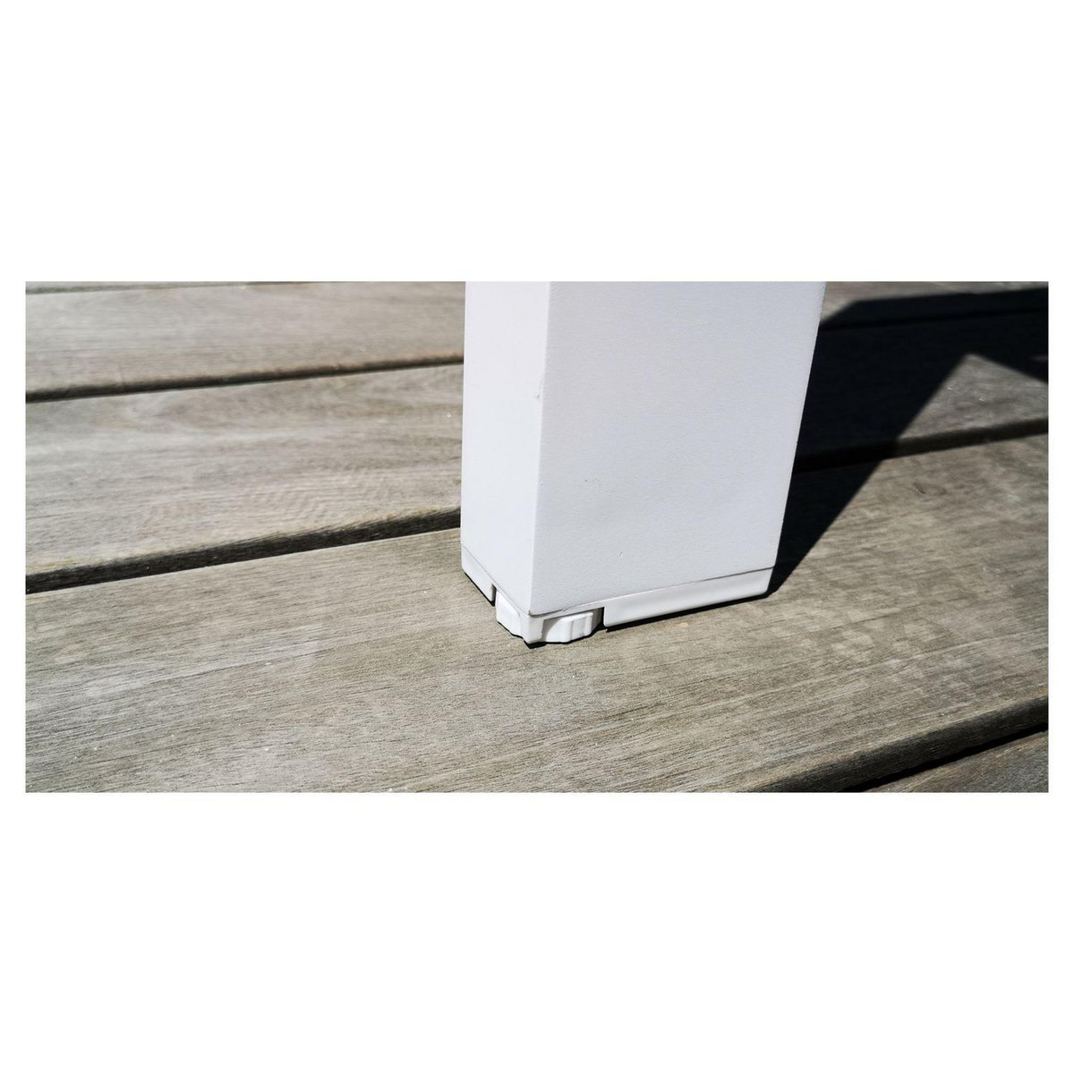 GIvex Salon de jardin - 8 places - Aluminium - Blanc - MANUELA