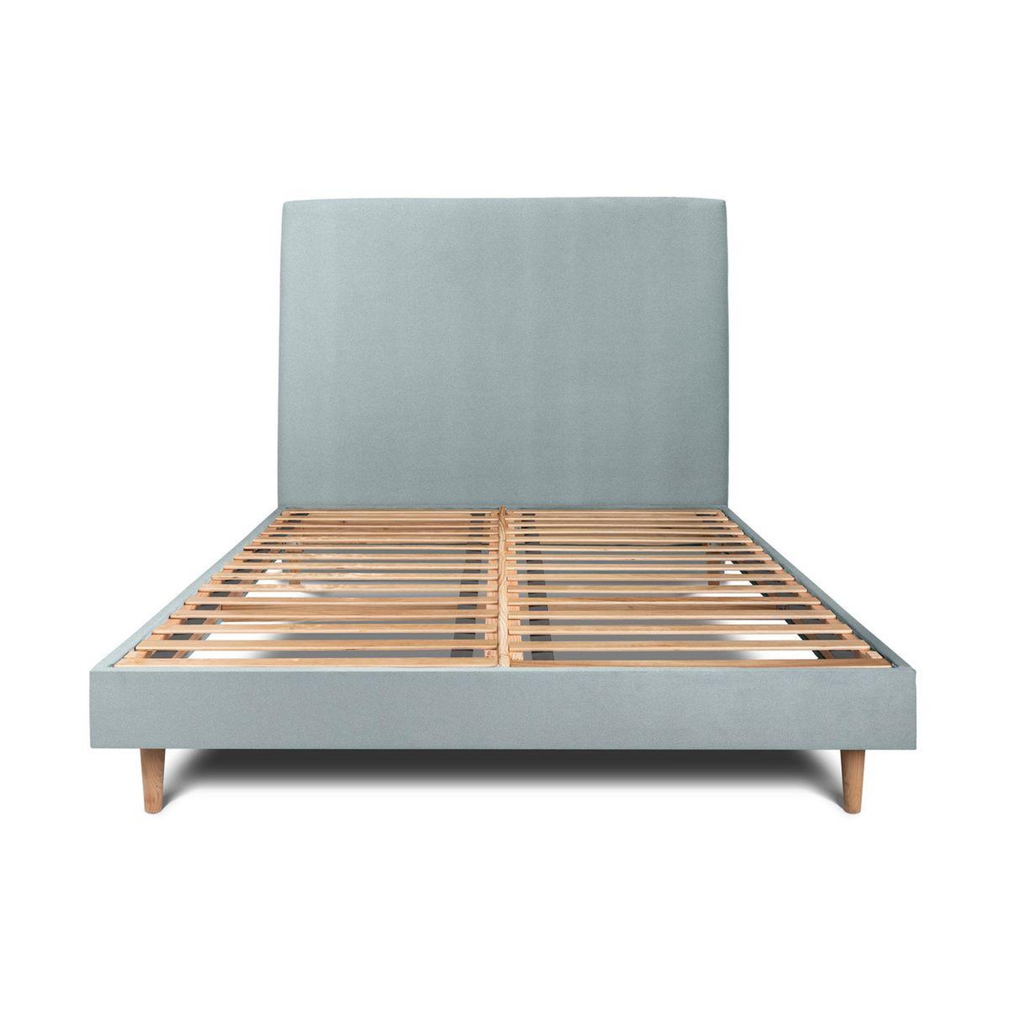 Voir la diapositive 1 : Sommeil de Plomb Lit avec tête de lit tapissier velours et sommier kit - Hauteur totale : 29cm