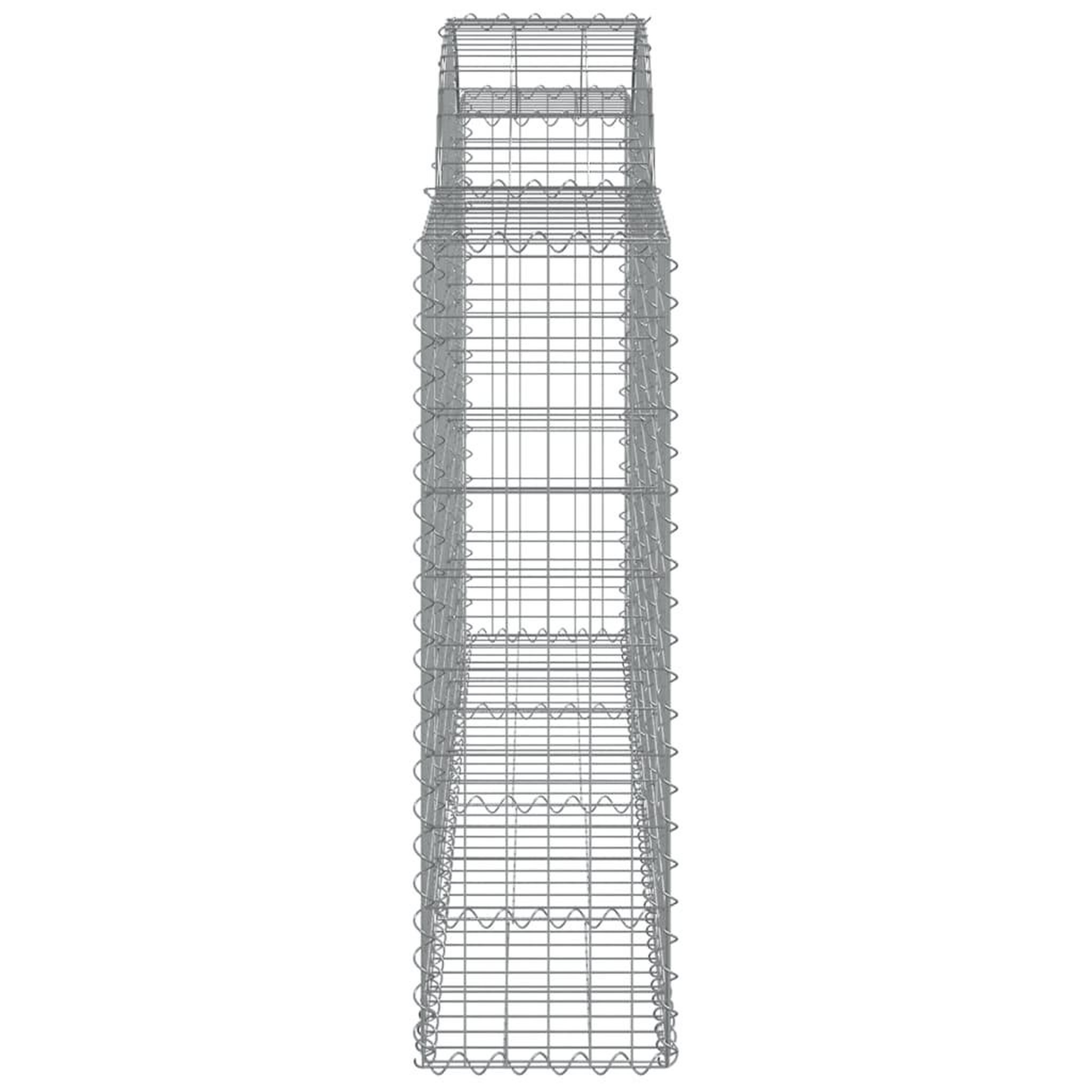 Voir la diapositive 5 : VIDAXL Paniers a gabions arques 15 pcs 200x30x100/120 cm Fer galvanise