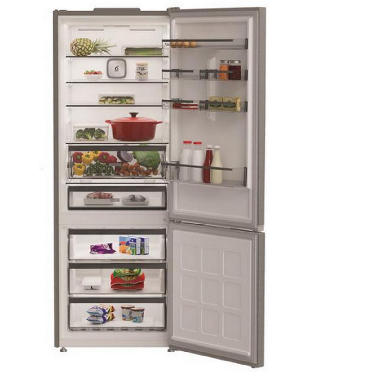 Whirlpool Réfrigérateur combiné 70cm 490l dual no frost - WHK26493X4E