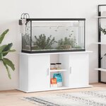 VIDAXL Support pour aquarium blanc 121x41x58 cm bois d ingénierie