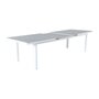 GARDENSTAR Table de jardin extensible 256/320x100cm aluminium gris ANTIBE