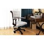 Voir la diapositive 3 : VIDAXL Chaise de bureau pivotante Blanc