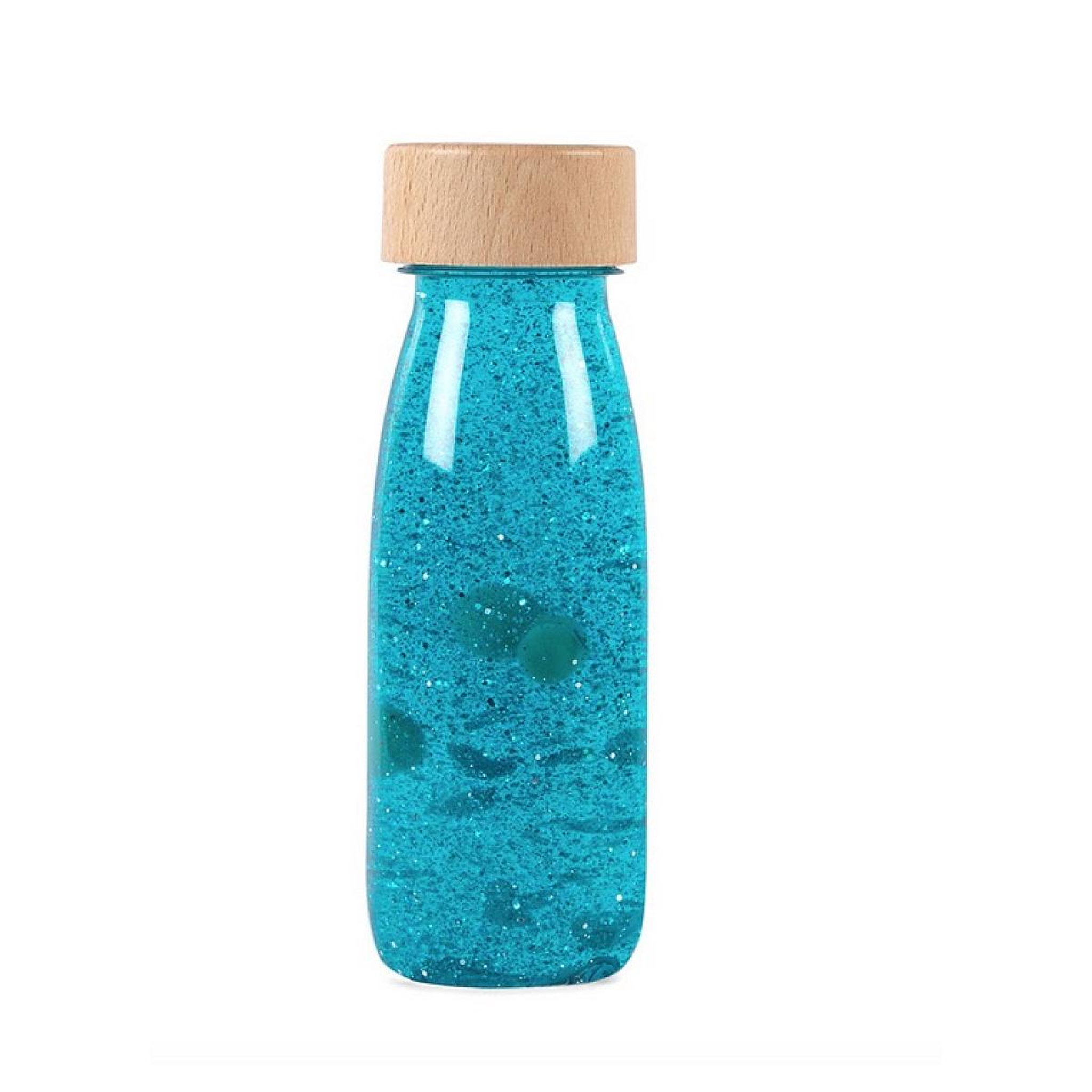 PETIT BOUM float turquoise - bouteille sensorielle