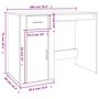 Voir la diapositive 6 : VIDAXL Bureau avec armoire sonoma gris bois d'ingenierie