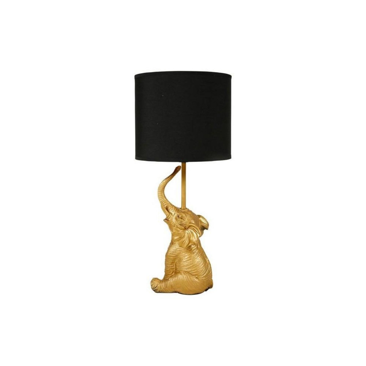 OSTARIA Lampe éléphant résine dorée